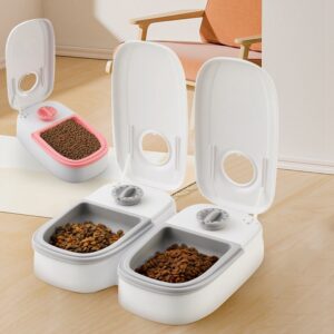 Smart Automatic Pet Feeder with Timer and Stainless Steel Bowl - Cat and Dog Feeding Solution